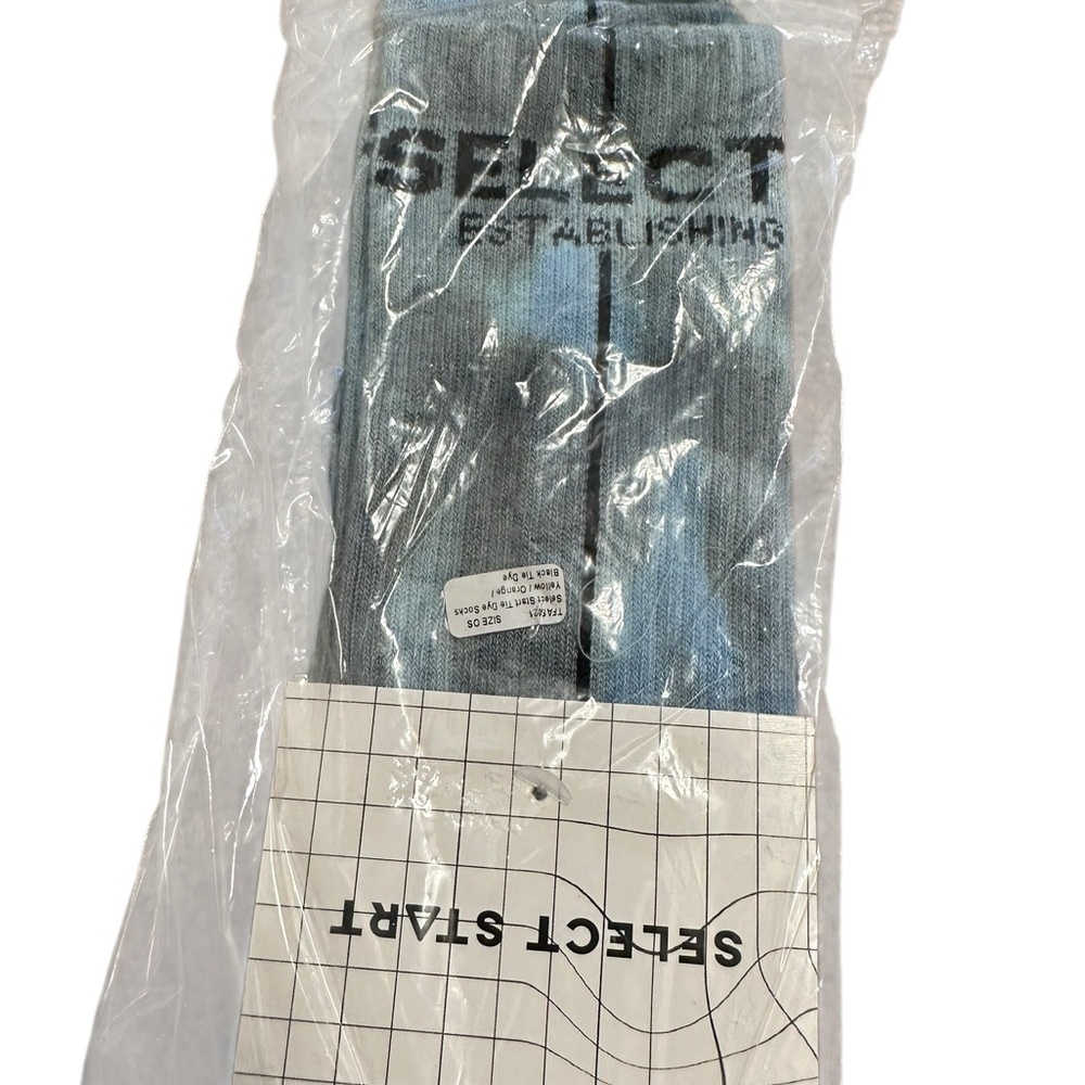 Urban outfitters select brand new in‎ poly tie dyed blue athletic socks